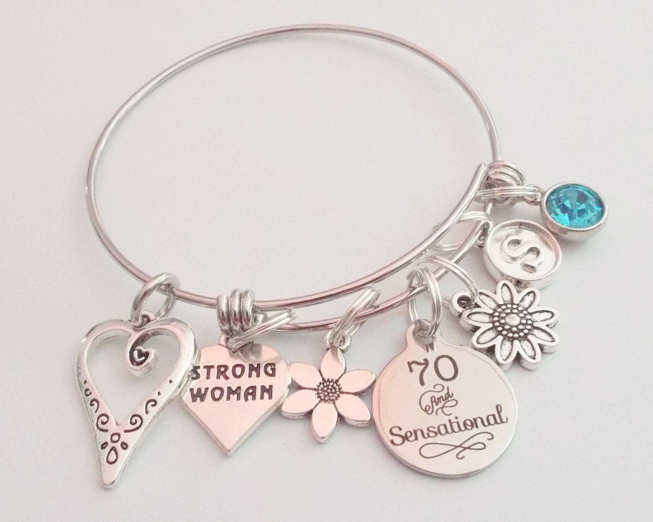 Best ideas about Gift Ideas For 70 Year Old Woman
. Save or Pin Happy 70th Birthday Charm Bracelet Gift for 70th Birthday Now.