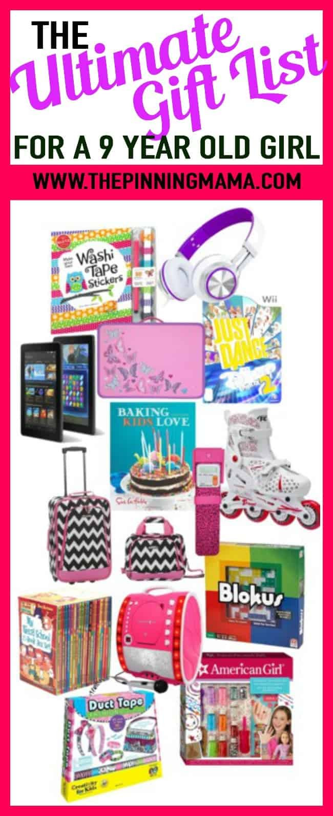 Best ideas about Gift Ideas For 9 Year Girl
. Save or Pin The Ultimate Gift List for a 9 Year Old Girl • The Pinning Now.