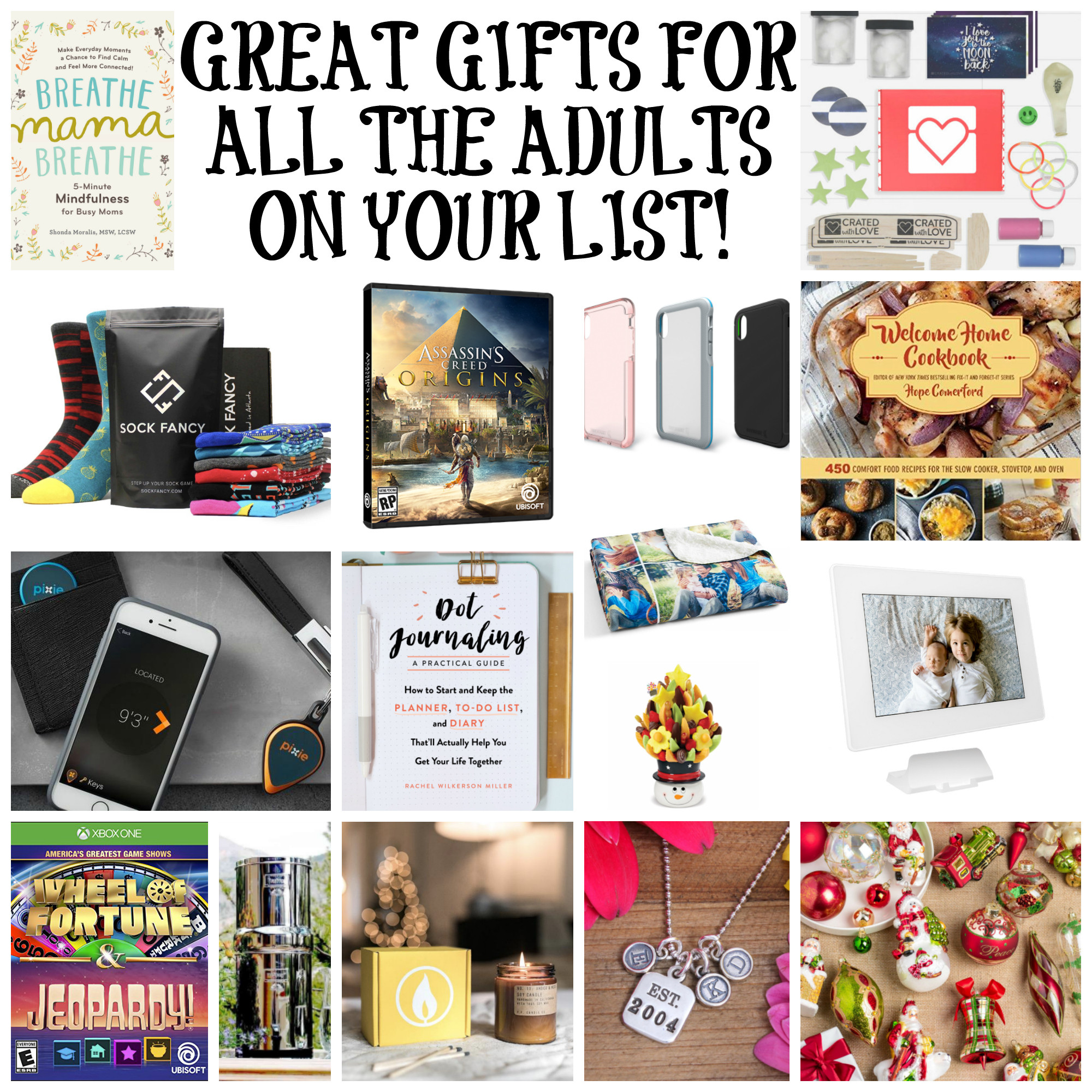 Best ideas about Gift Ideas For Adults
. Save or Pin Gift Ideas For All The Adults Your Shopping List Now.