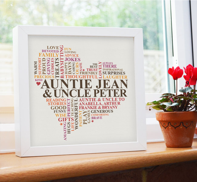 Best ideas about Gift Ideas For Aunt And Uncle
. Save or Pin Framed Print Aunt and Uncle t Personalised t for aunt Now.