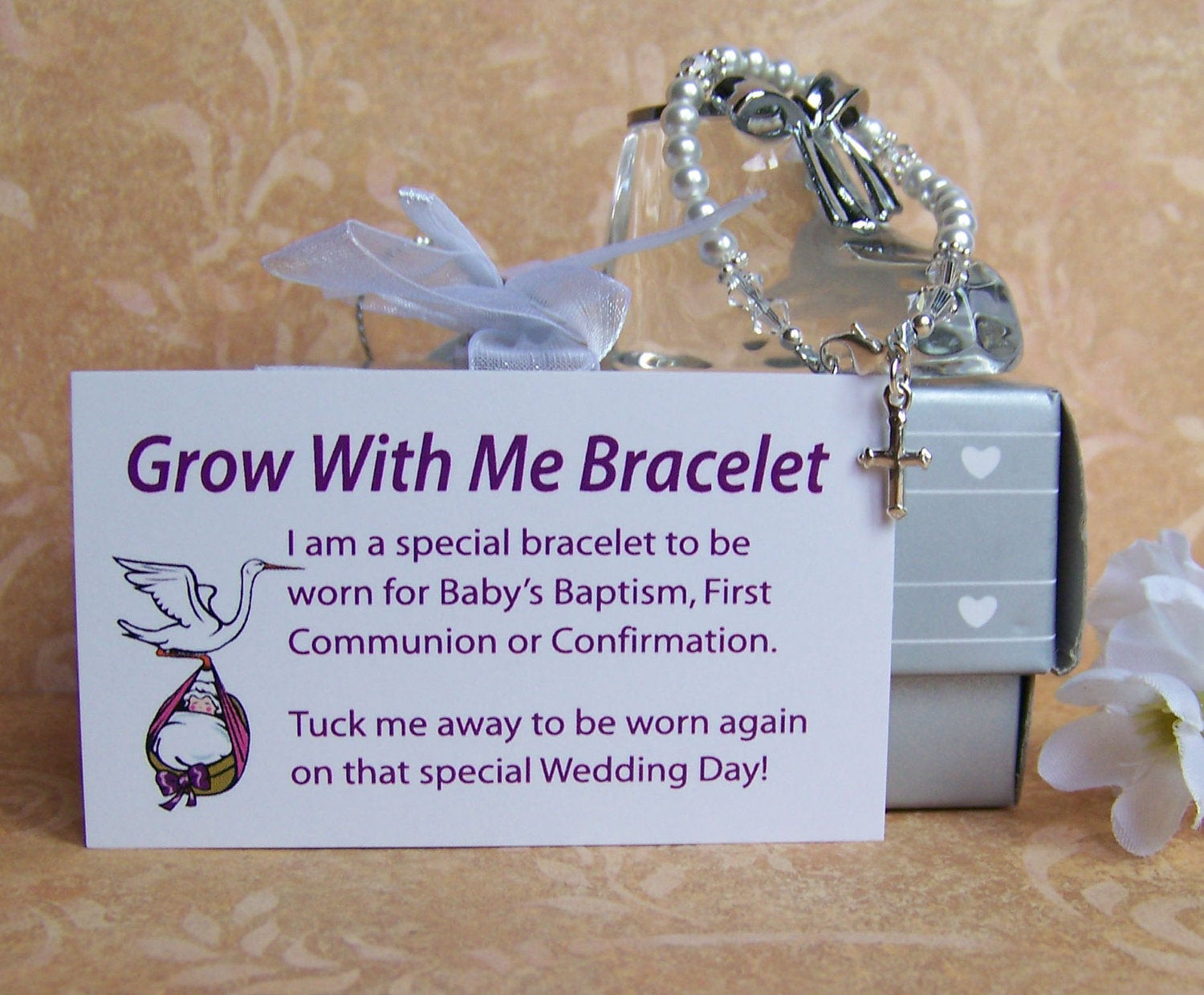 Best ideas about Gift Ideas For Baptism Baby Girl
. Save or Pin Baby Girl Baptism Bracelet Grow With Me by luckycharm5286 Now.