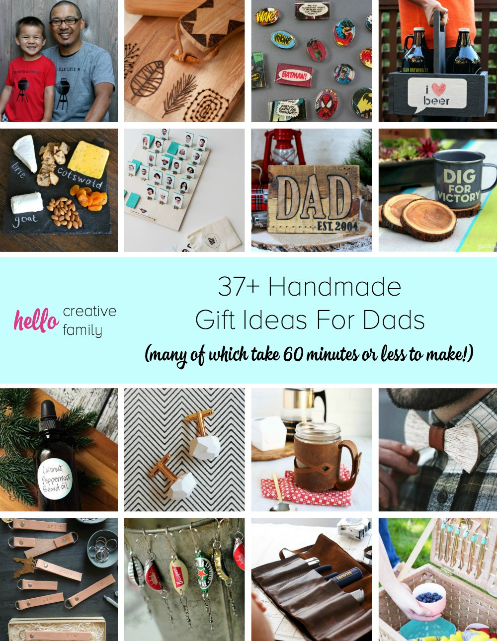 Best ideas about Gift Ideas For Dad
. Save or Pin 37 Handmade Gift Ideas For Dads many of which take 60 Now.