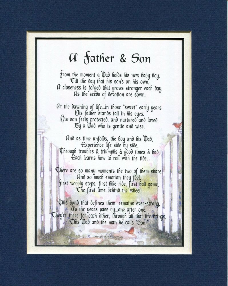 Best ideas about Gift Ideas For Dad From Son
. Save or Pin 25A Gift Present for Father or Son Poem Keepsake Fathers Now.