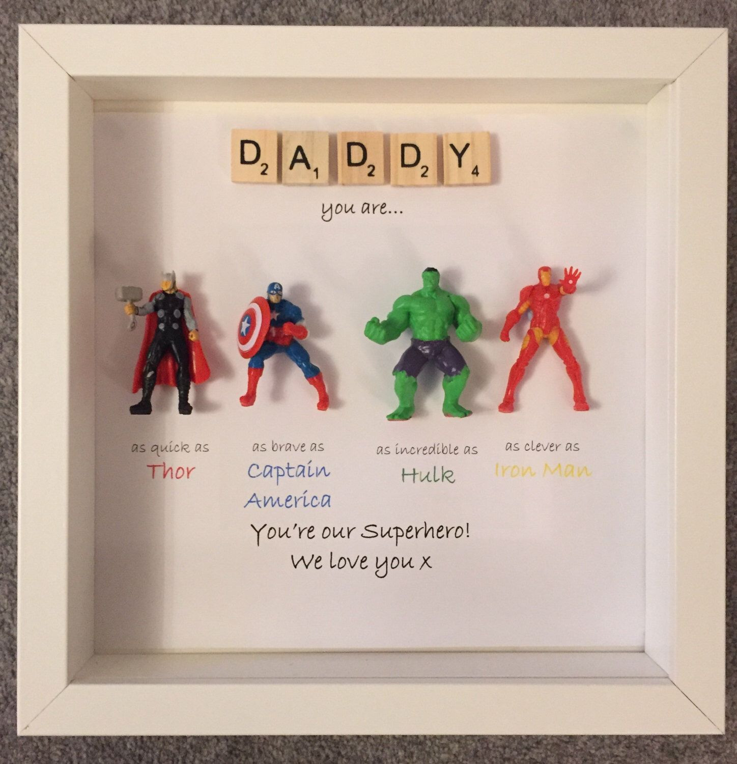 Best ideas about Gift Ideas For Dads Birthday From Daughter
. Save or Pin Avengers Superhero figures frame t Ideal for dad Now.