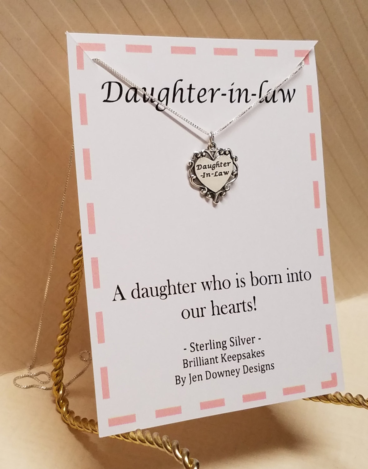 Best ideas about Gift Ideas For Daughter In Law
. Save or Pin Daughter In Law Gift Born Into Our Hearts by Now.