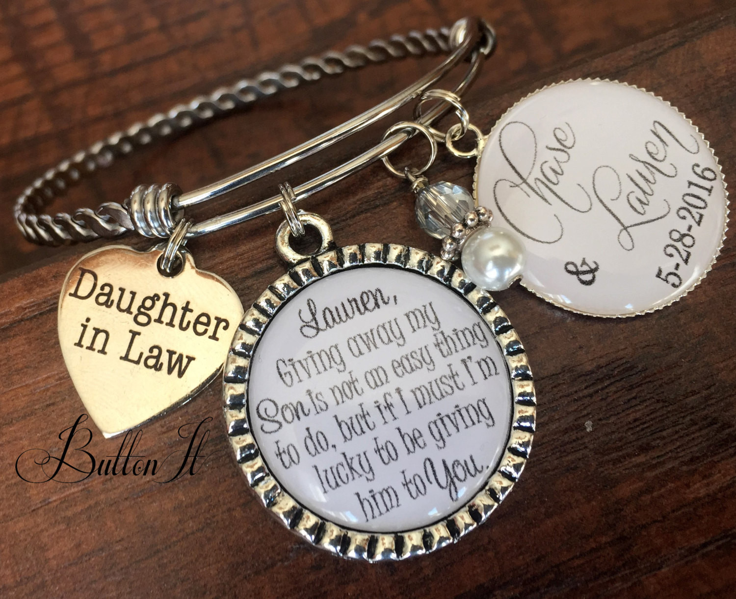 Best ideas about Gift Ideas For Daughter In Law
. Save or Pin Daughter in law t BANGLE bracelet future daughter in law Now.