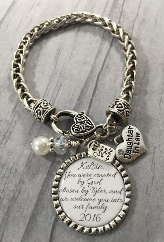 Best ideas about Gift Ideas For Daughter In Law
. Save or Pin DAUGHTER in Law BRACELET Future Daughter in Law Gift for Now.