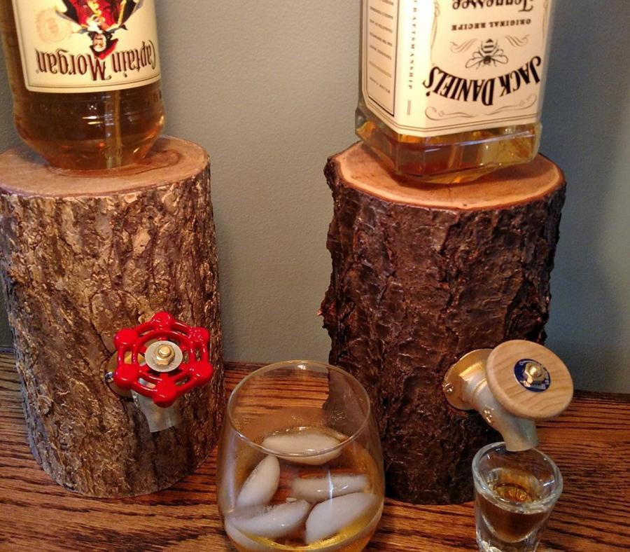 Best ideas about Gift Ideas For Drinkers
. Save or Pin The Liquor Log Dispenses Your Booze Through An Actual Log Now.