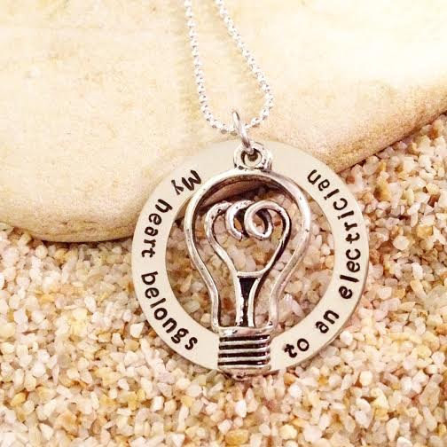 Best ideas about Gift Ideas For Electricians
. Save or Pin Hand Stamped Jewelry Necklace Electrician Gift by Now.