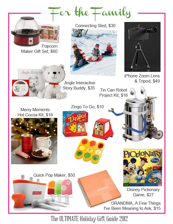 Best ideas about Gift Ideas For Family
. Save or Pin Gifts for the Whole Family Take Time For Style Now.