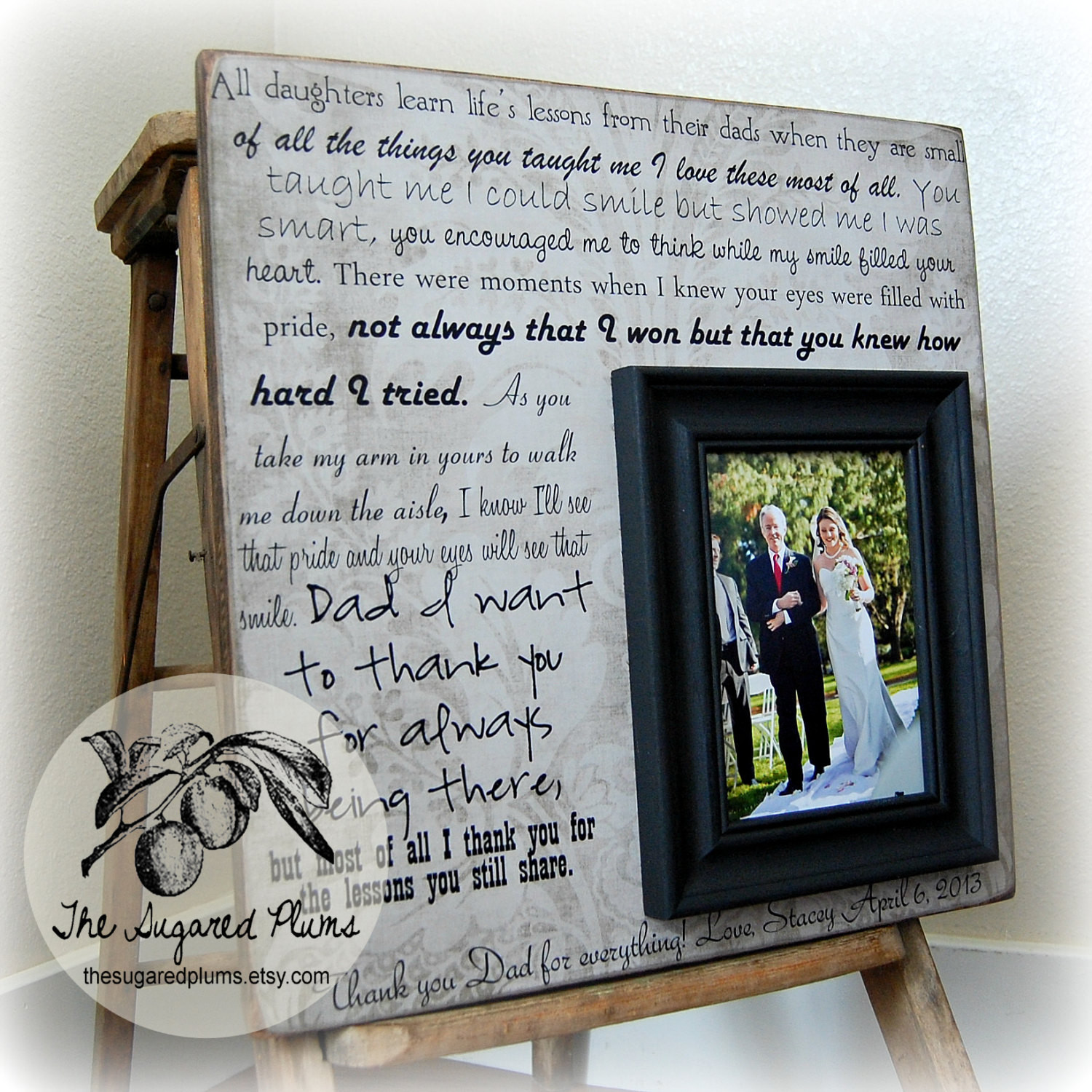 Best ideas about Gift Ideas For Father Of The Bride
. Save or Pin Parent Wedding Gift Father of the Bride Personalized Picture Now.
