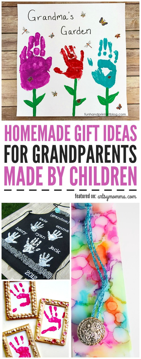 Best ideas about Gift Ideas For Grandparents
. Save or Pin Homemade Gifts for Grandparents Made By Children Artsy Momma Now.