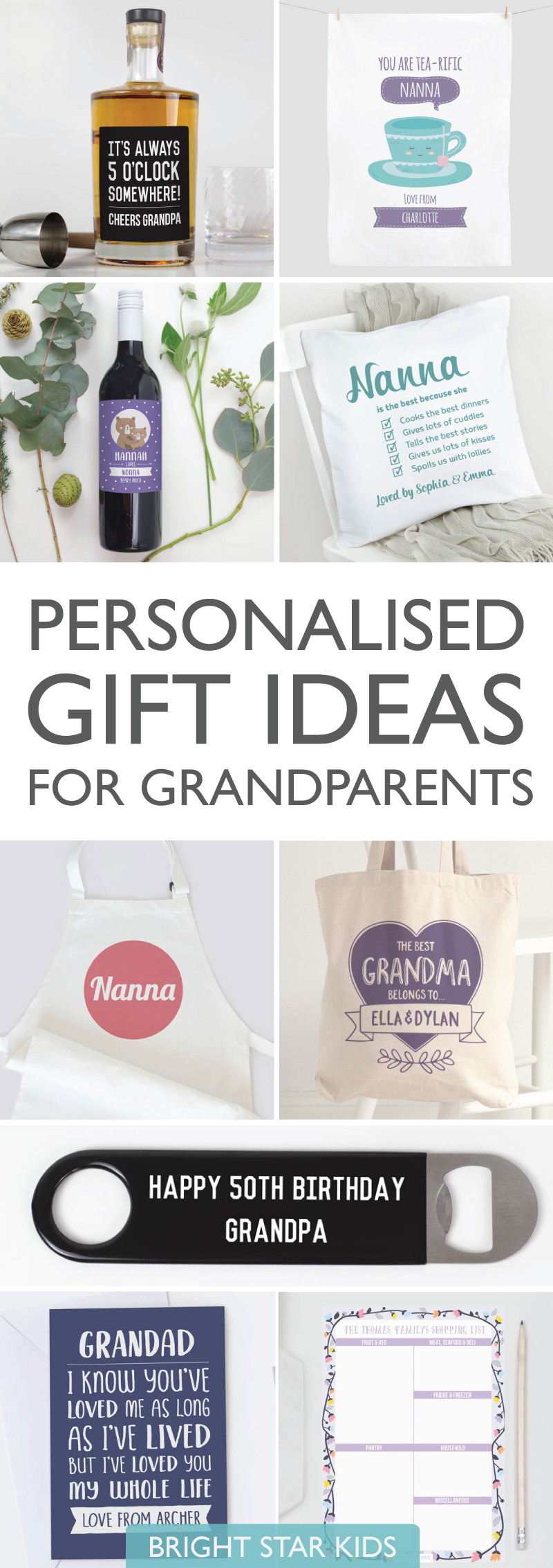 Best ideas about Gift Ideas For Grandparents
. Save or Pin Personalised Gift Ideas for Grandparents Bright Star Kids Now.
