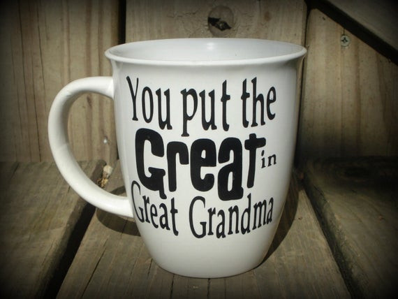 Best ideas about Gift Ideas For Great Grandma
. Save or Pin Personalized Great Grandma Cup Great Grandpa Mug Great Now.