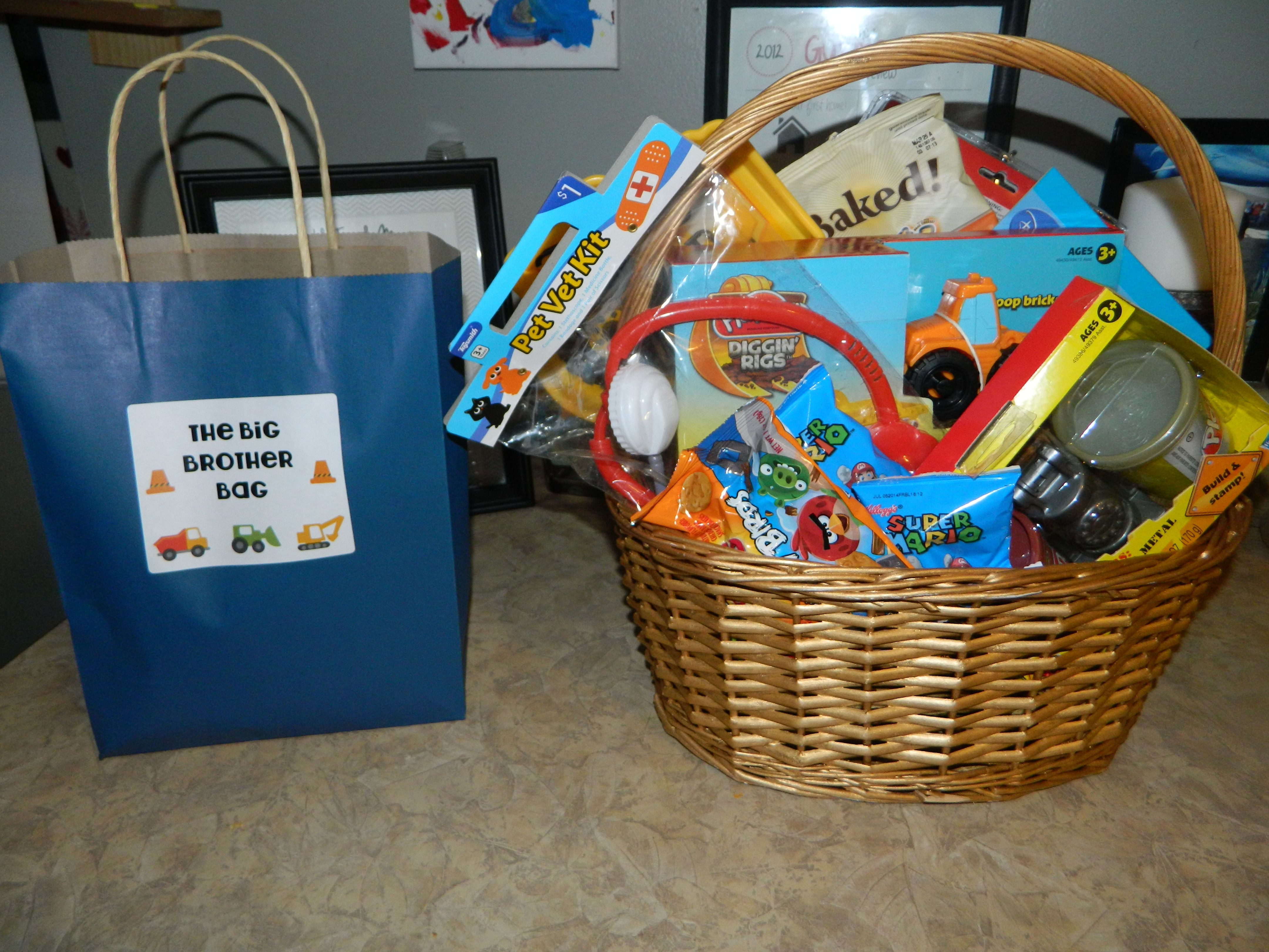 Best ideas about Gift Ideas For Little Brother
. Save or Pin Big Brother t basket Made a basket for my 3 year old Now.