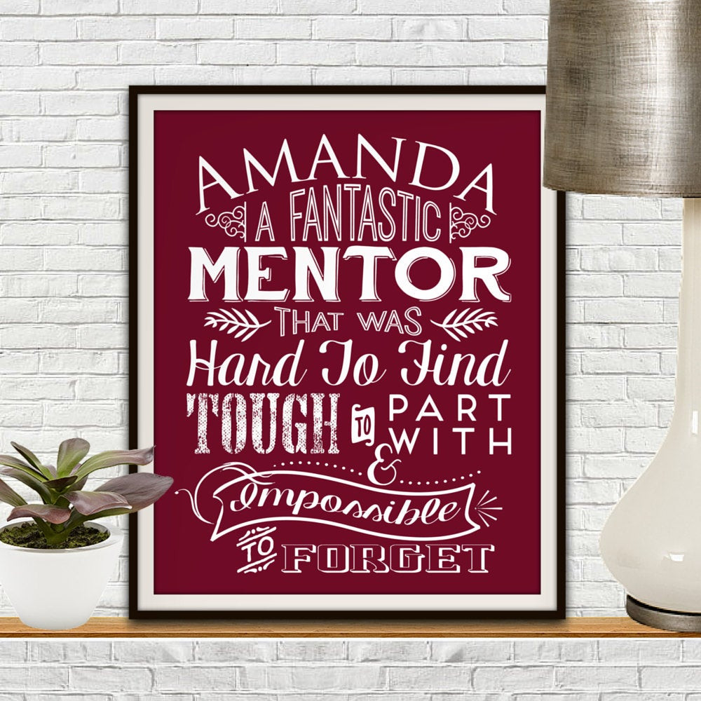 Best ideas about Gift Ideas For Mentors
. Save or Pin Custom Mentor Print Mentor Gift Mentor Gift For Mentor Now.