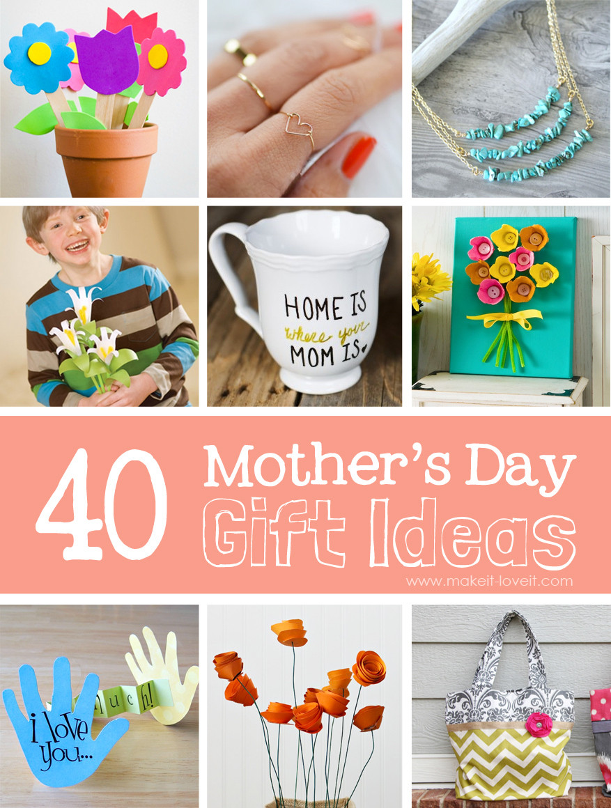 Best ideas about Gift Ideas For Mothers
. Save or Pin 40 Homemade Mother s Day Gift Ideas Now.