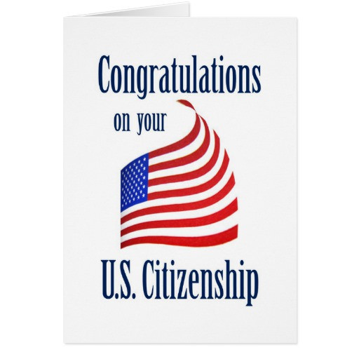 Best ideas about Gift Ideas For New American Citizens
. Save or Pin Congratulations US Citizenship US Flag Greeting Card Now.