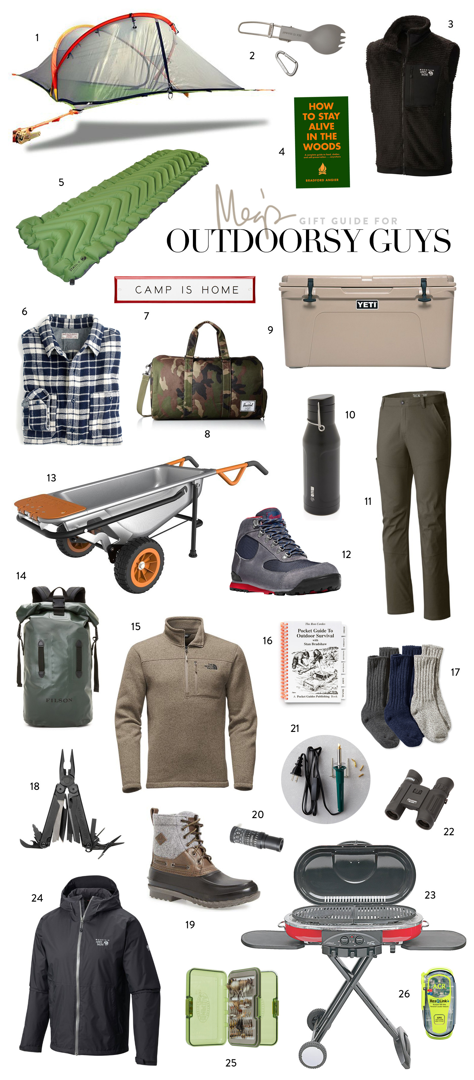 Best ideas about Gift Ideas For Outdoorsy Guys
. Save or Pin Holiday Gift Guide Outdoorsy Guys Meg Biram Now.