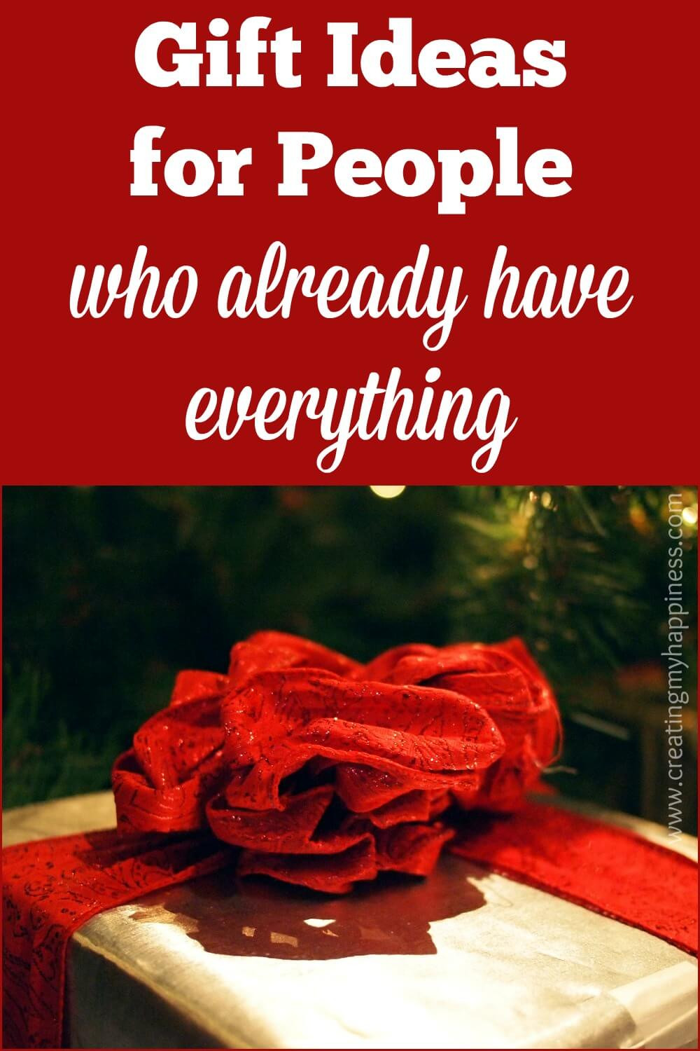 Best ideas about Gift Ideas For People Who Have Everything
. Save or Pin Gift Ideas for People Who Already Have Everything Now.