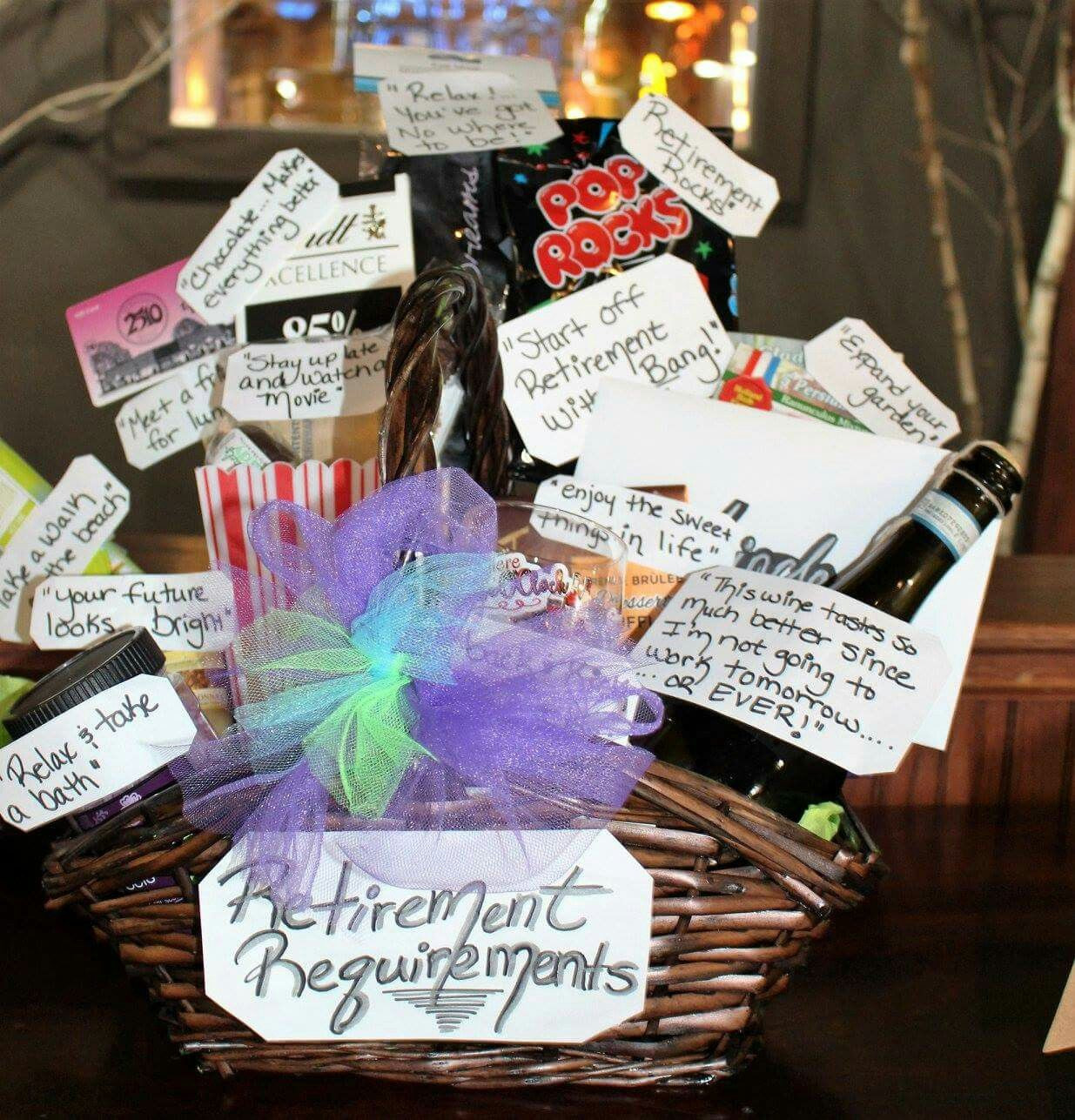 Best ideas about Gift Ideas For Retirement
. Save or Pin Retirement requirements basket Gift ideas Now.