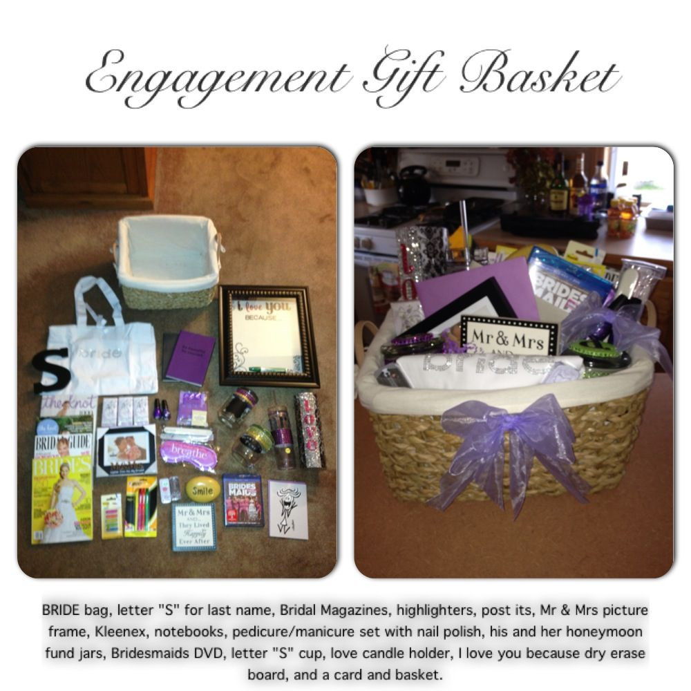 Best ideas about Gift Ideas For Sister From Brother
. Save or Pin Engagement Gift Basket I made for my Brother and my soon Now.