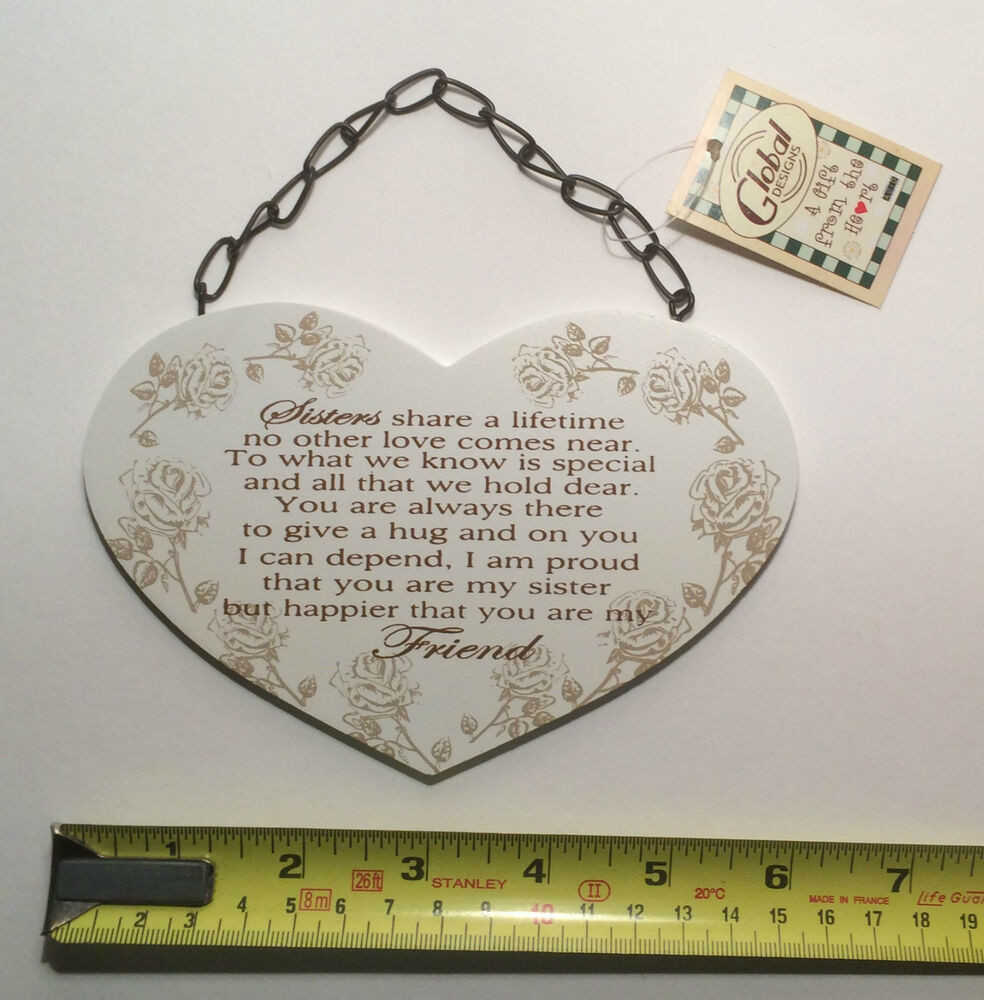 Best ideas about Gift Ideas For Sisters
. Save or Pin Sisters Poem Plaque Sign Christmas Gift Ideas for Her Now.