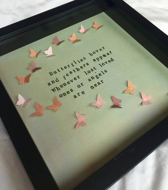 Best ideas about Gift Ideas For Someone Who Lost A Loved One
. Save or Pin Butterfly quote memorial sympathy t frame Lost by Now.
