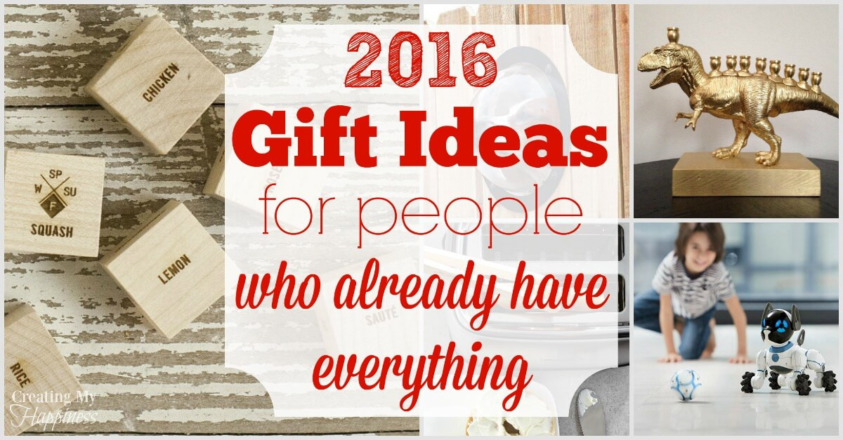 Best ideas about Gift Ideas For The Person Who Has Everything
. Save or Pin Gift Ideas for People Who Already Have Everything 2016 Now.