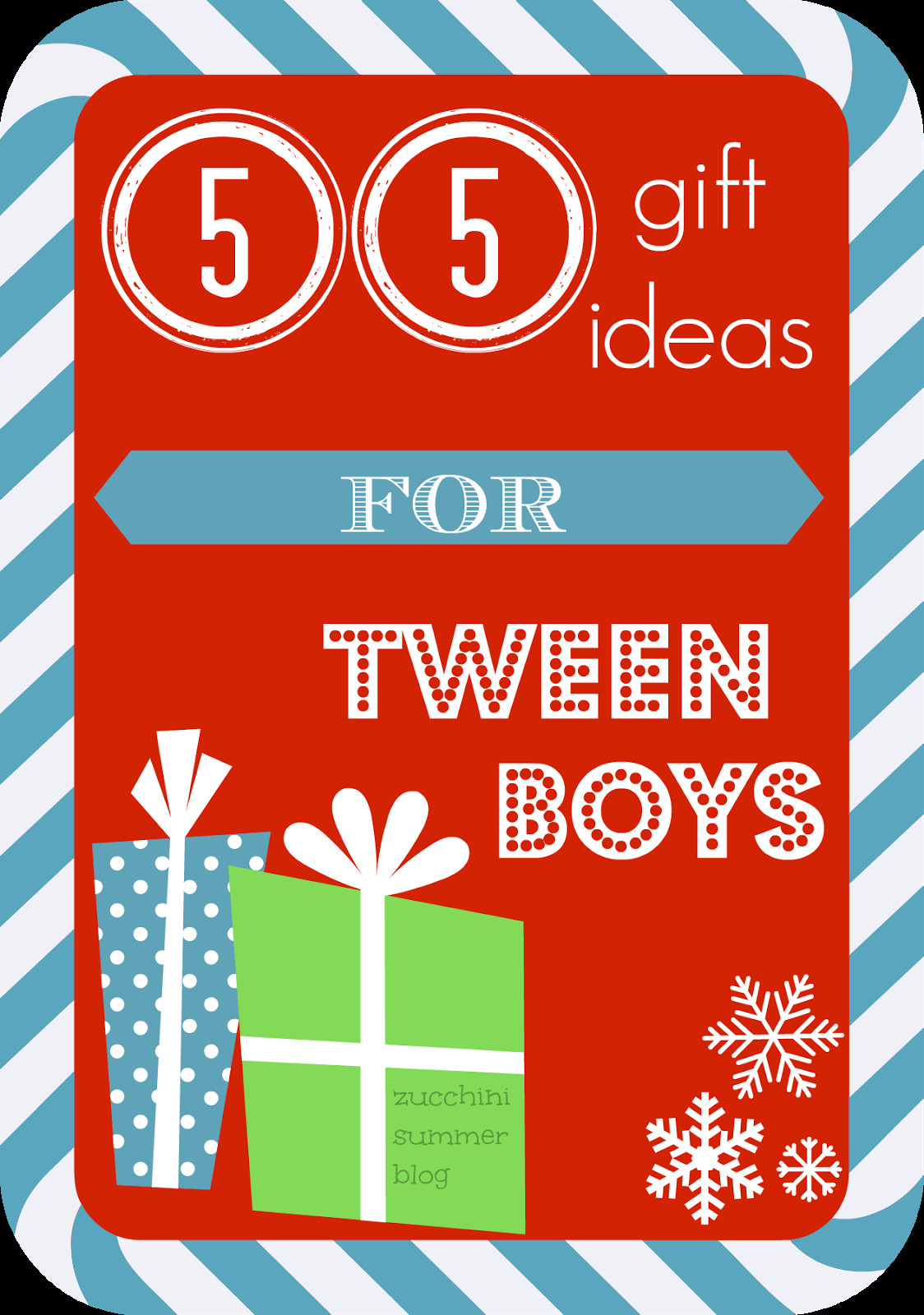 Best ideas about Gift Ideas For Tween Boy
. Save or Pin Zucchini Summer 55 Christmas Gift Ideas for Tween BOYS Now.