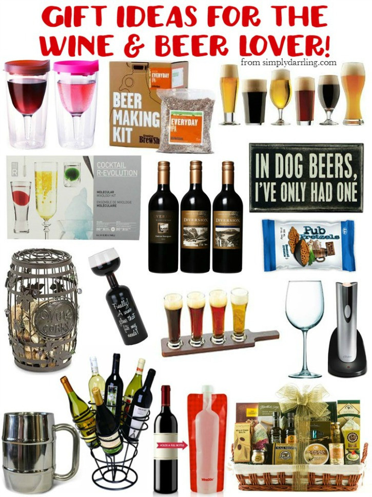 Best ideas about Gift Ideas For Wine Lovers
. Save or Pin Gift Guide for the Beer & Wine Lover Simply Darrling Now.