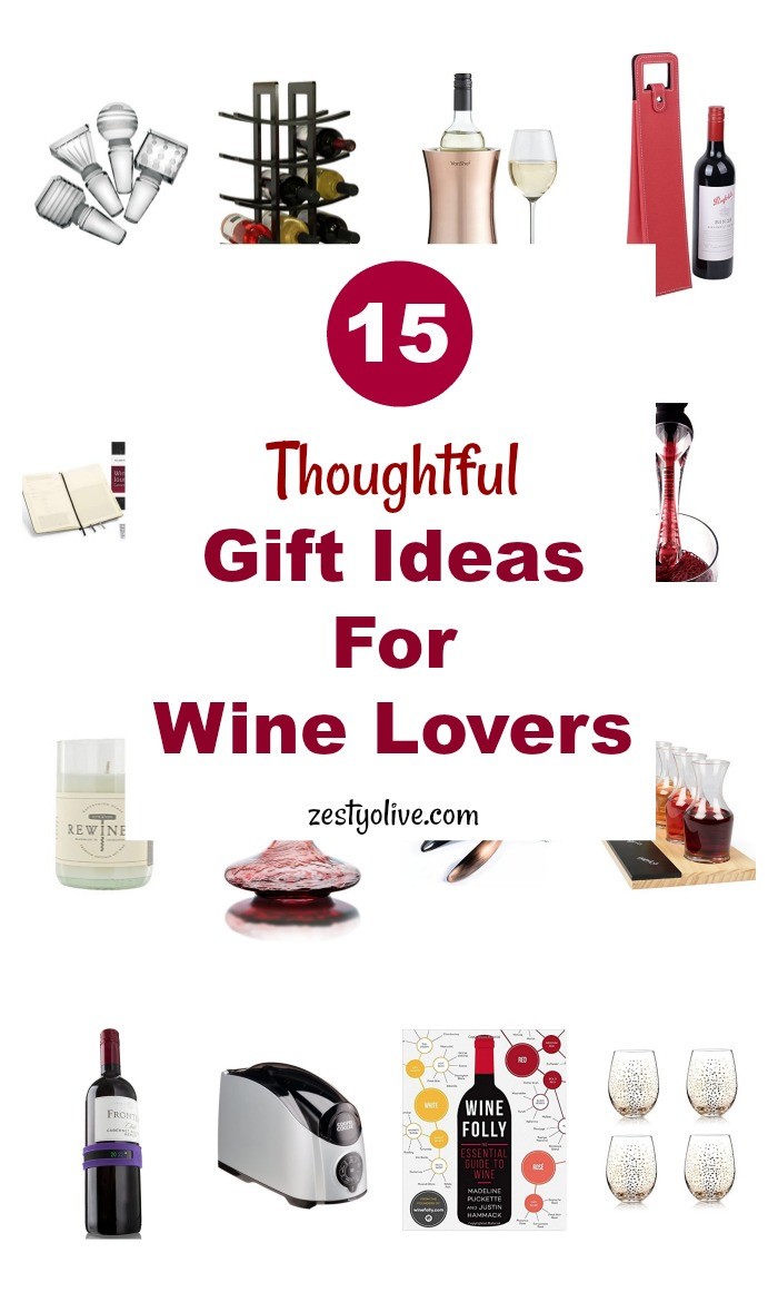 Best ideas about Gift Ideas For Wine Lovers
. Save or Pin 15 Thoughtful Gift Ideas For Wine Lovers Zesty Olive Now.