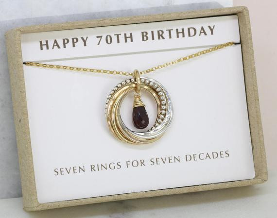 Best ideas about Gift Ideas For Womans 70Th Birthday
. Save or Pin 70th birthday t for women garnet necklace for January Now.