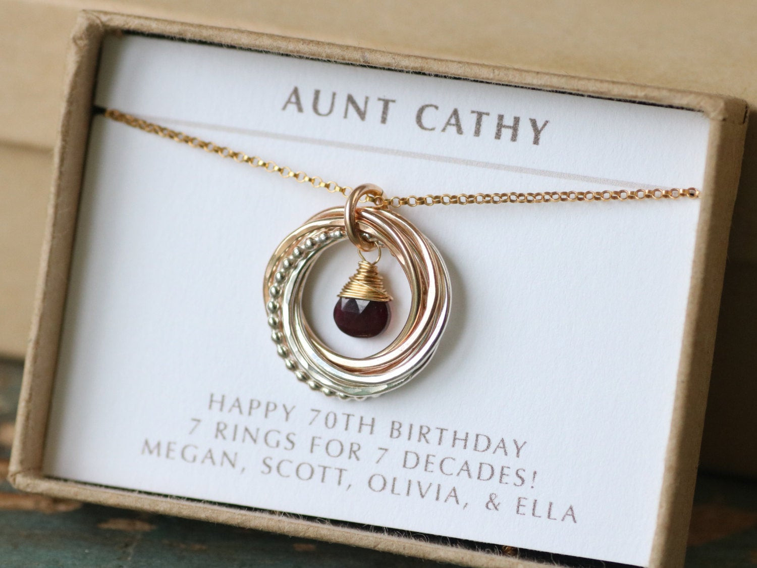 Best ideas about Gift Ideas For Womans 70Th Birthday
. Save or Pin 70th birthday t for women garnet necklace jewellery Now.