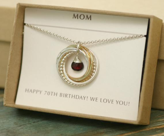 Best ideas about Gift Ideas For Womans 70Th Birthday
. Save or Pin 70th birthday t for women garnet necklace by Now.