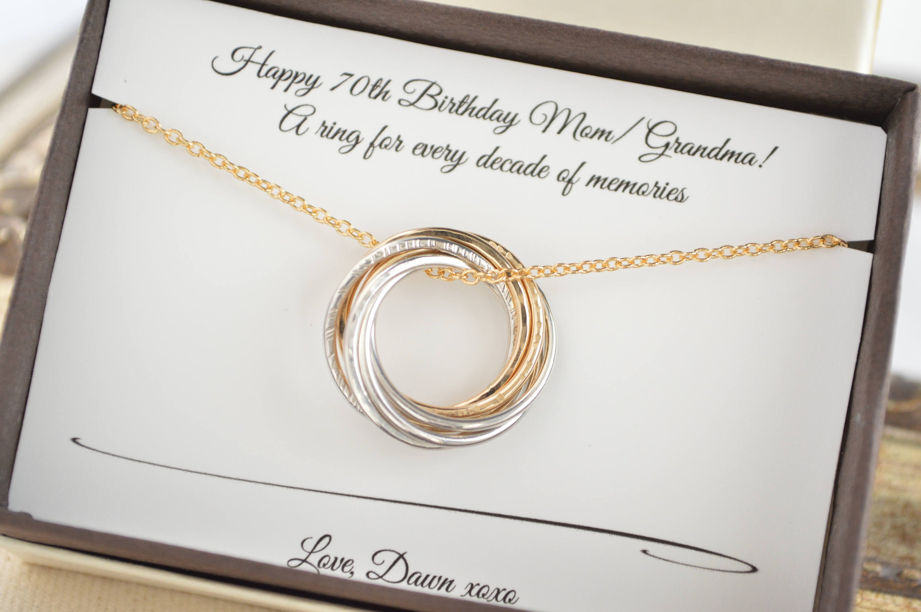 Best ideas about Gift Ideas For Womans 70Th Birthday
. Save or Pin 70th Birthday t for Mom and grandma necklace 7th Now.