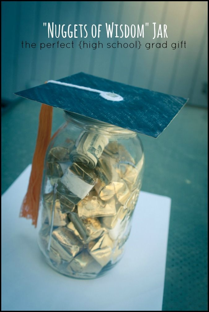 Best ideas about Gift Ideas High School Graduation
. Save or Pin Nug s of Wisdom Jar for a high school graduate Now.