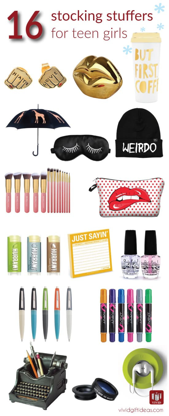 Best ideas about Gift Ideas Teen Girls
. Save or Pin 16 Stocking Stuffer Ideas for Teenage Girls Vivid s Now.
