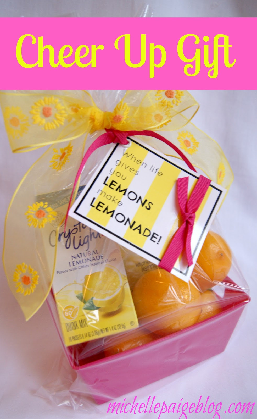 Best ideas about Gift Ideas To Cheer Up A Friend
. Save or Pin michelle paige blogs Cheer Up Gifts Lemons to Lemonade Now.