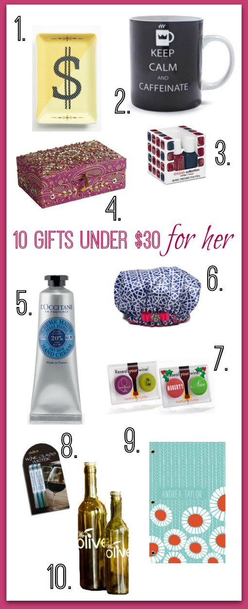 Best ideas about Gift Ideas Under $30
. Save or Pin Gift Ideas for Her Under $30 Now.