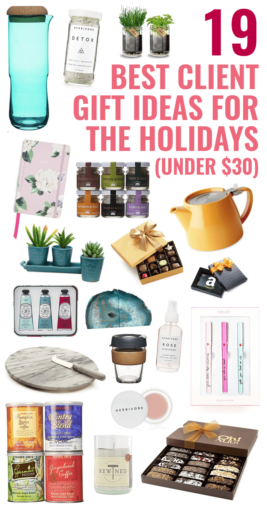Best ideas about Gift Ideas Under $30
. Save or Pin 19 Best Client Gift Ideas for the Holidays under $30 Now.