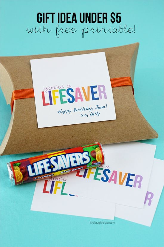 Best ideas about Gift Ideas Under $5
. Save or Pin Remind your friend what a lifesaver they are with this Now.