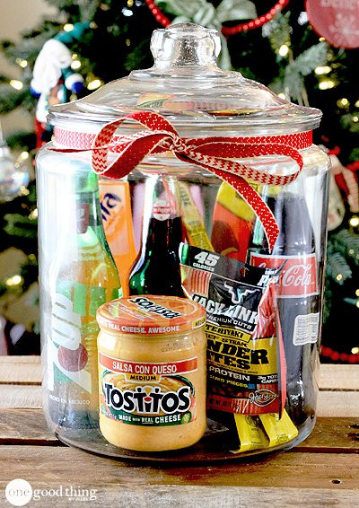 Best ideas about Gift In A Jar Ideas Not Food
. Save or Pin 32 Homemade Gift Basket Ideas for Men Now.