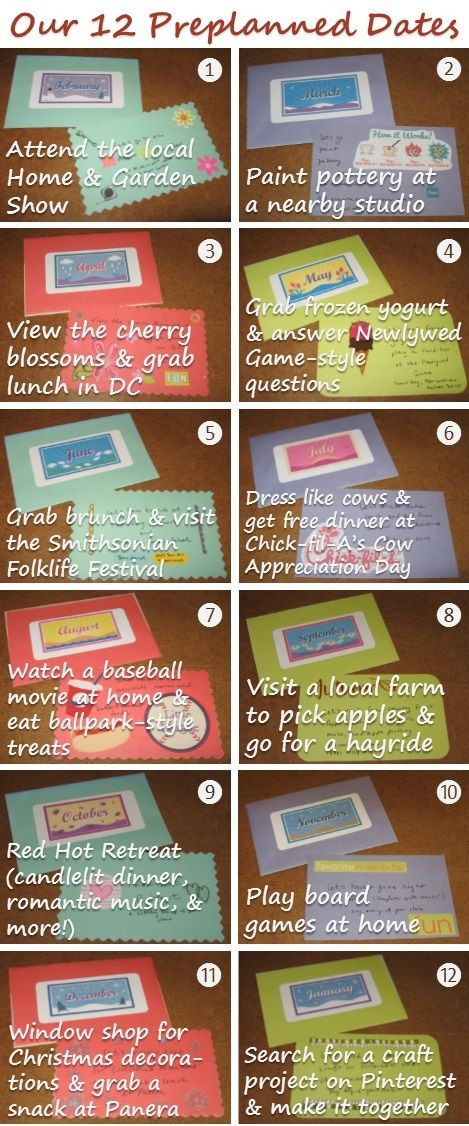Best ideas about Gift Of The Month Ideas
. Save or Pin A Year of Preplanned Dates Gift Idea Now.