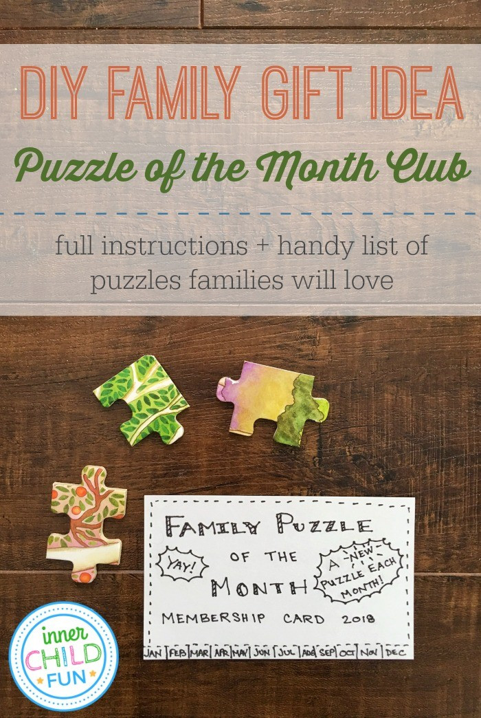 Best ideas about Gift Of The Month Ideas
. Save or Pin DIY Family Gift Idea Puzzle of the Month Inner Child Fun Now.