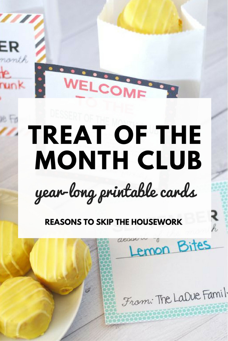 Best ideas about Gift Of The Month Ideas
. Save or Pin Teacher Gift Idea Printable Treat of the Month Cards Now.