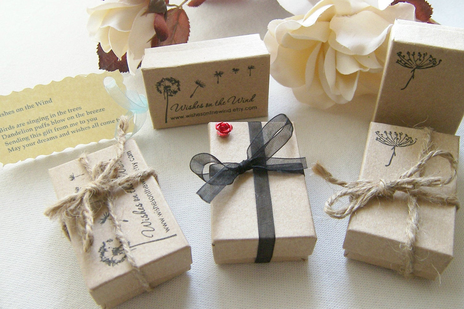 Best ideas about Gift Packing Ideas
. Save or Pin WishesontheWind Dandelion Stamped Kraft Gift Box Packaging Now.
