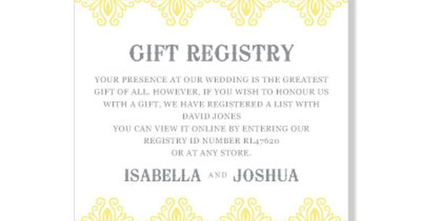 Best ideas about Gift Registry Ideas
. Save or Pin honeymoon registry wording Now.