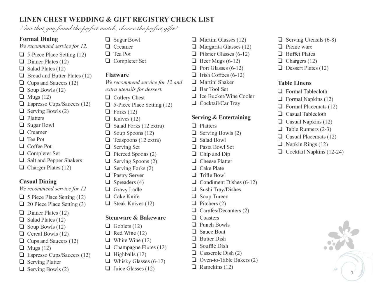 Best ideas about Gift Registry Ideas
. Save or Pin This wedding registry checklist from pucentro is ideal Now.