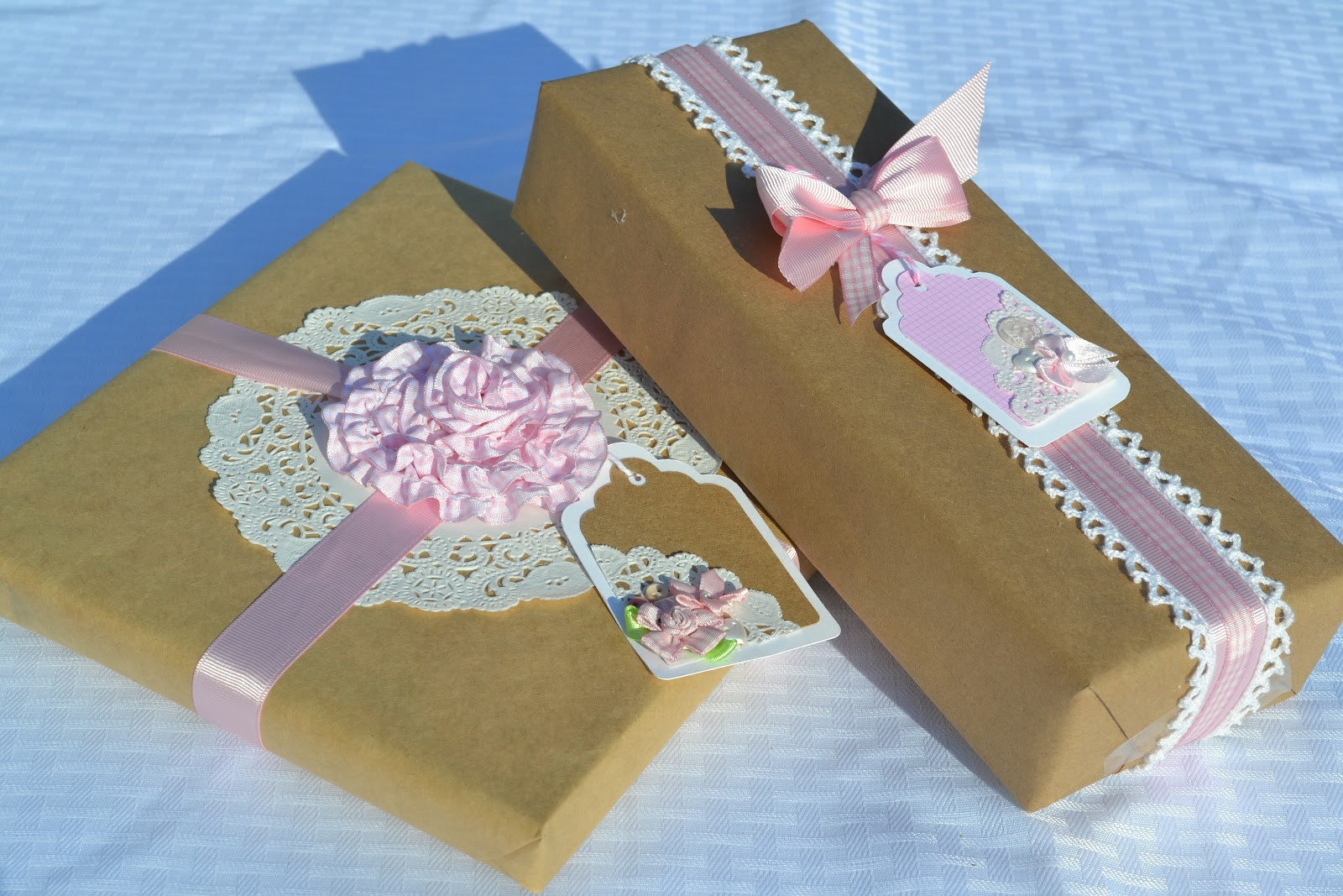 Best ideas about Gift Wrapping Ideas For Baby Shower
. Save or Pin Corner of Plaid and Paisley Baby Shower Gift Wrap Now.